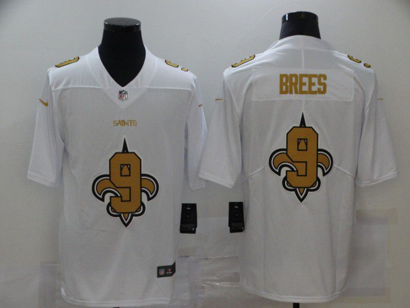 Men New Orleans Saints #9 Brees White shadow 2020 NFL Nike Jerseys
